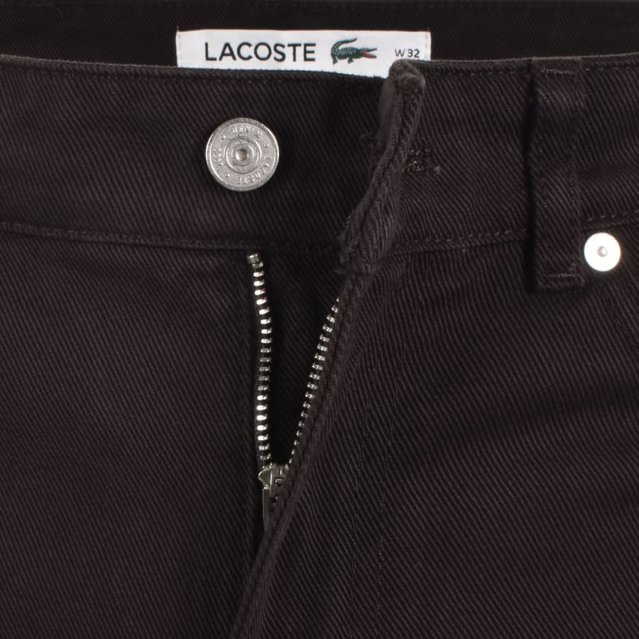 Image number 5 for Lacoste Straight Fit Jeans Brown