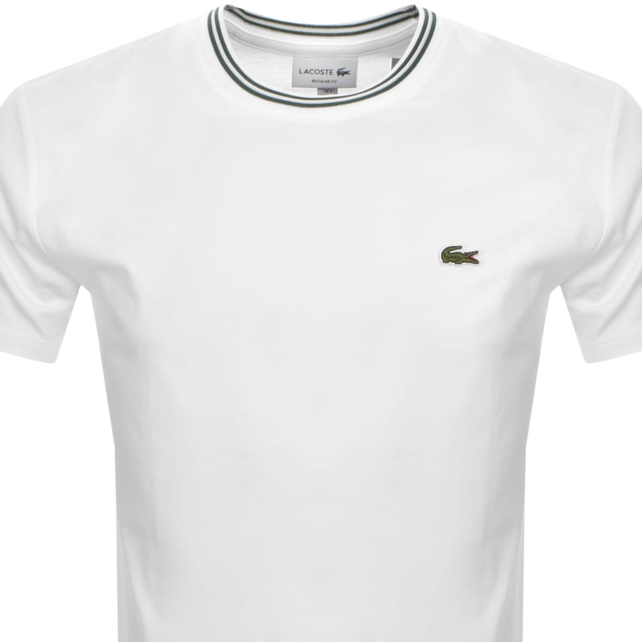 Image number 2 for Lacoste Crew Neck T Shirt White
