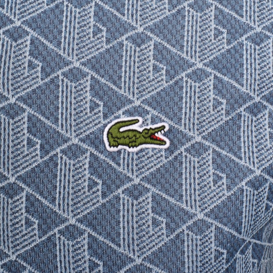 Image number 3 for Lacoste Logo Polo T Shirt Blue