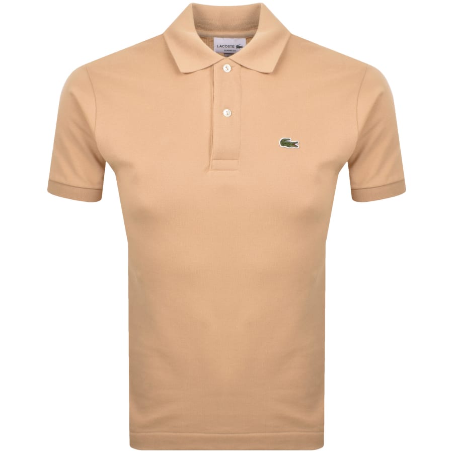 Image number 1 for Lacoste Core Pique Polo Pinkish Beige