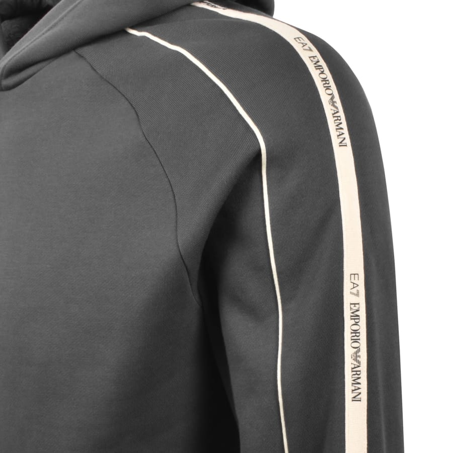 Image number 5 for EA7 Emporio Armani Logo Hoodie Grey