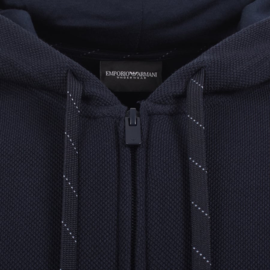 Image number 4 for Emporio Armani Loungewear Hoodie Navy