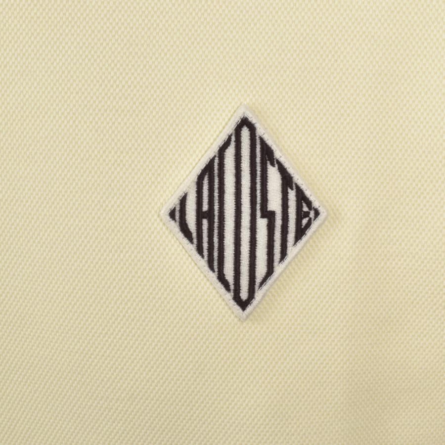 Image number 3 for Lacoste Pique Badge Sweatshirt Pale Yellow
