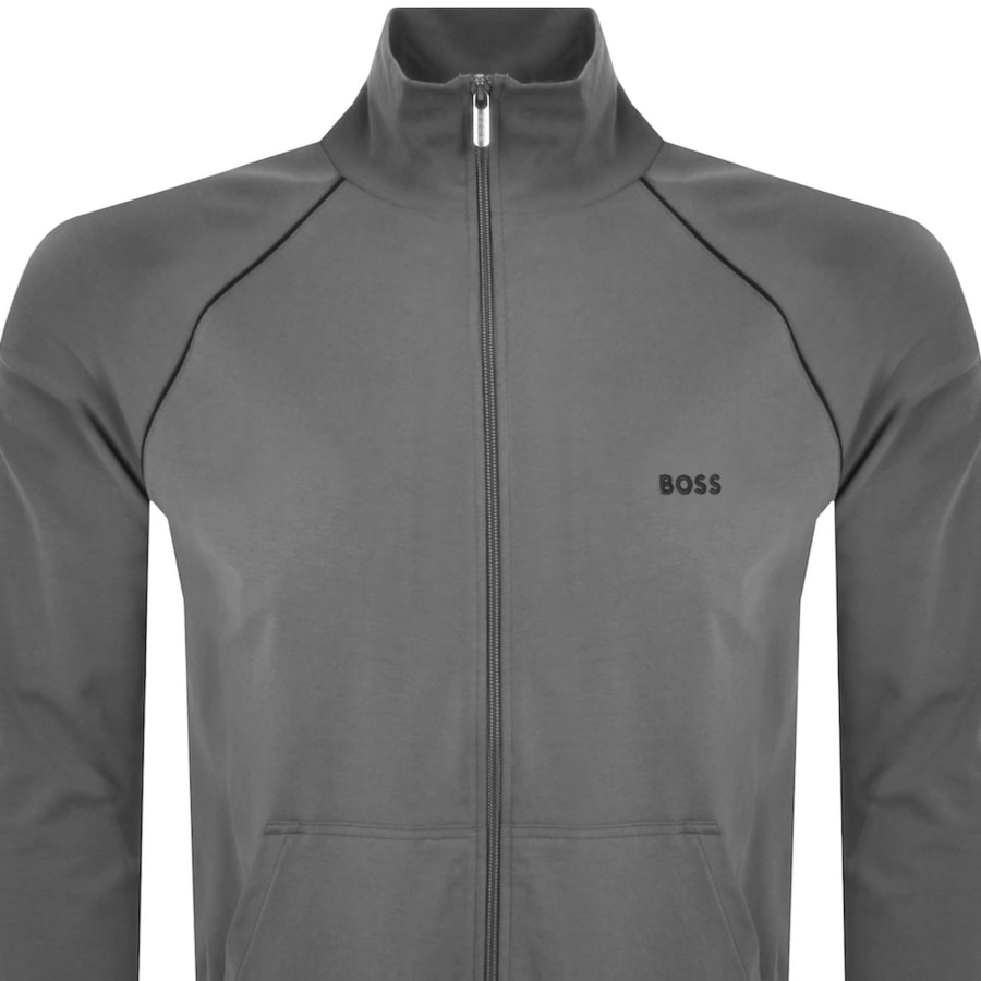Image number 2 for BOSS Mix And Match Full Zip Sweatshirt Grey
