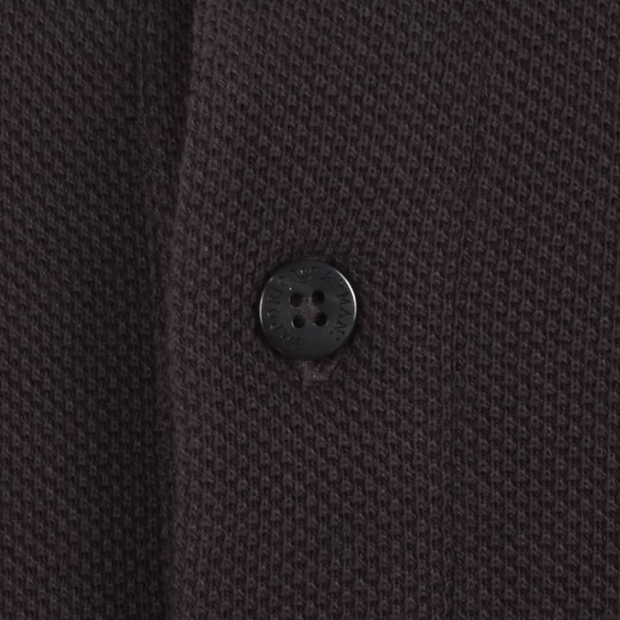 Image number 4 for Emporio Armani Loungewear Polo T Shirt Brown