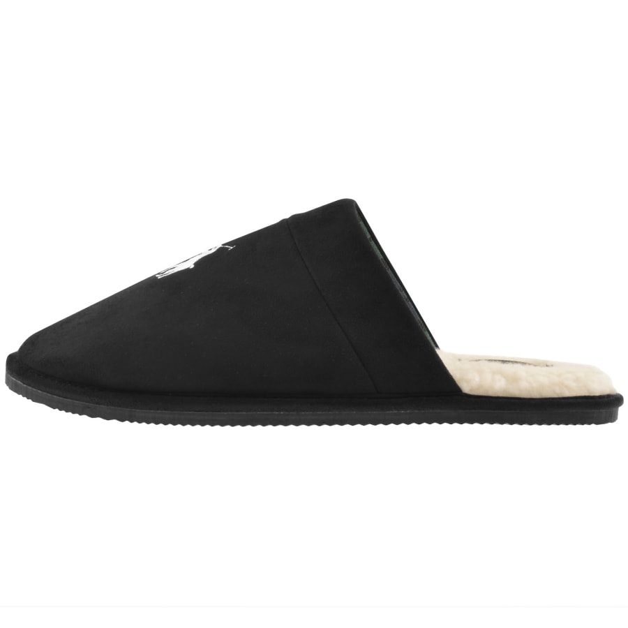 Image number 2 for Ralph Lauren Klarence Slippers Black