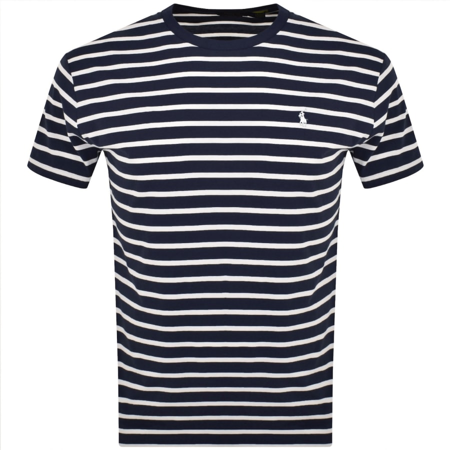 Image number 1 for Ralph Lauren Striped T Shirt Navy
