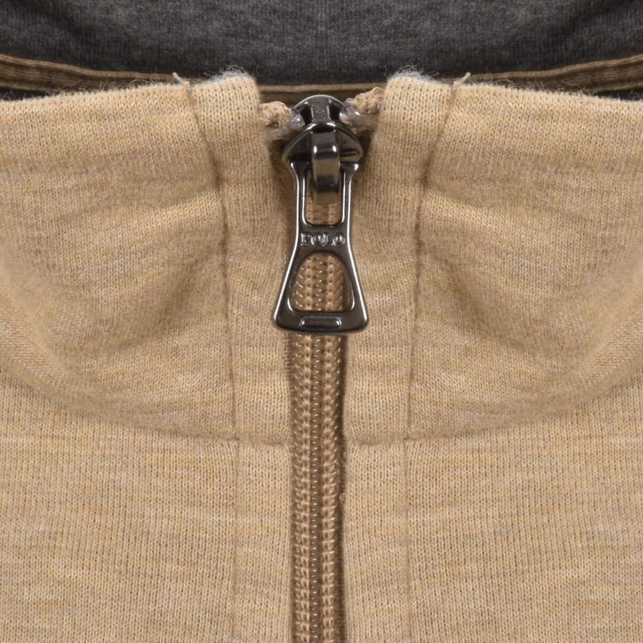 Image number 4 for Ralph Lauren Half Zip Sweatshirt Brown