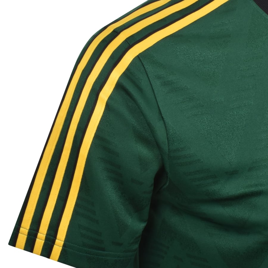 Image number 4 for adidas Originals Jacquard Jersey T Shirt Green