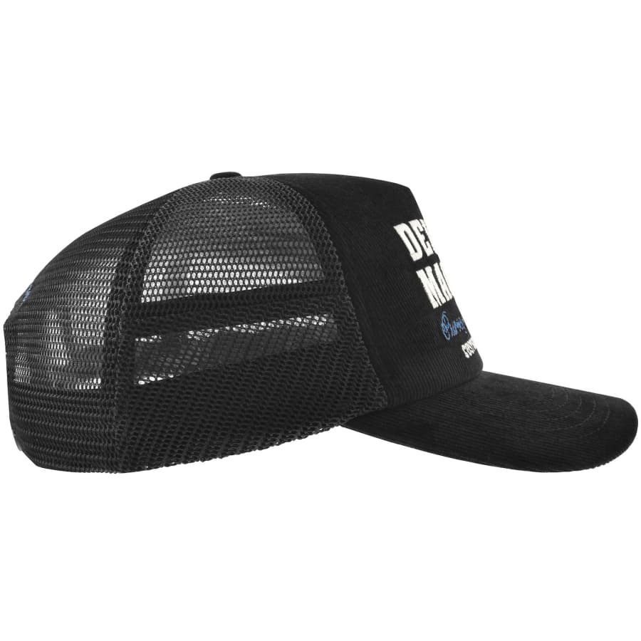 Image number 2 for Deus Ex Machina Gumshoe Cord Trucker Cap Black