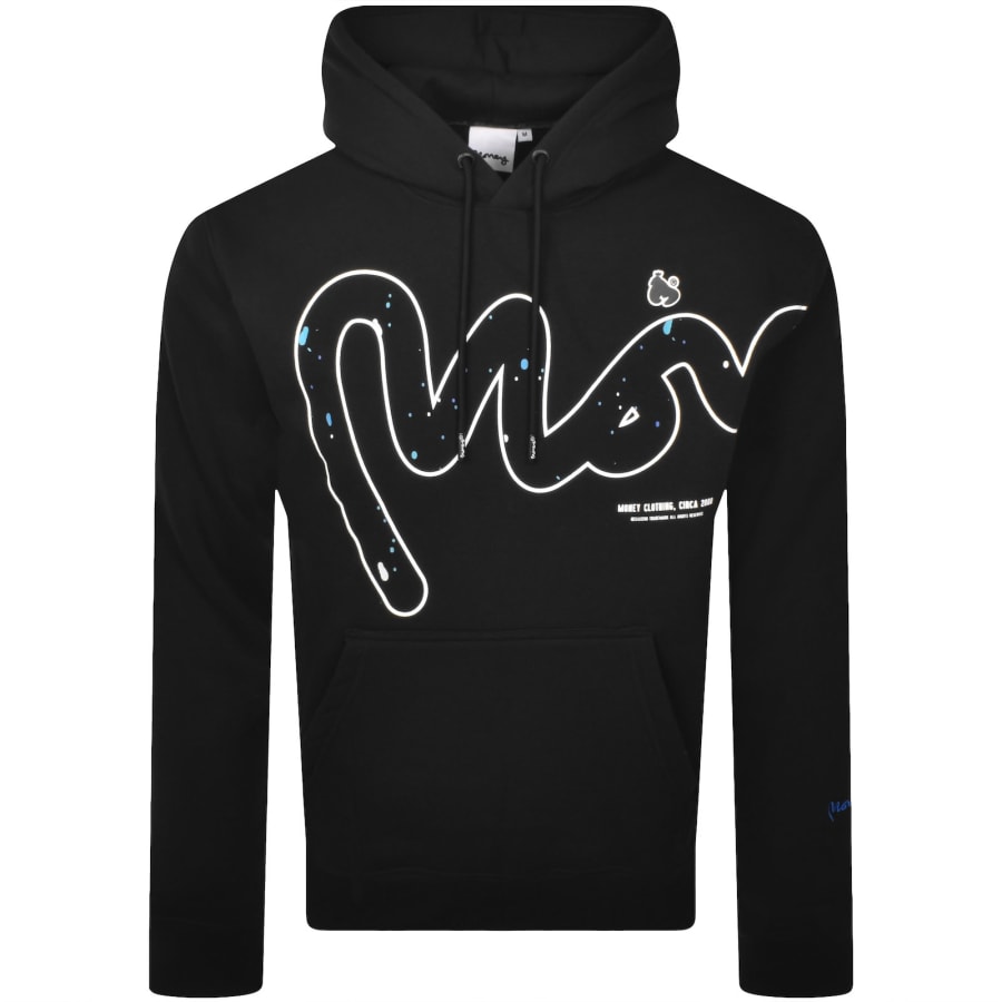 Image number 2 for Money Big Sig Drip Hoodie Black