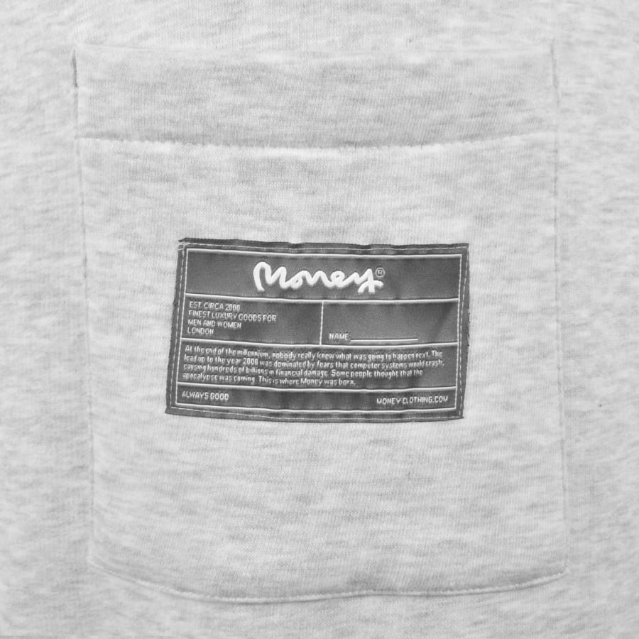 Image number 4 for Money Heavyweight Zip Hooded Tracksuit Grey