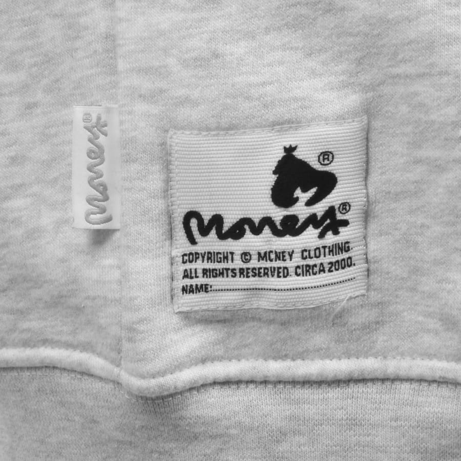 Image number 5 for Money Heavyweight Zip Hooded Tracksuit Grey