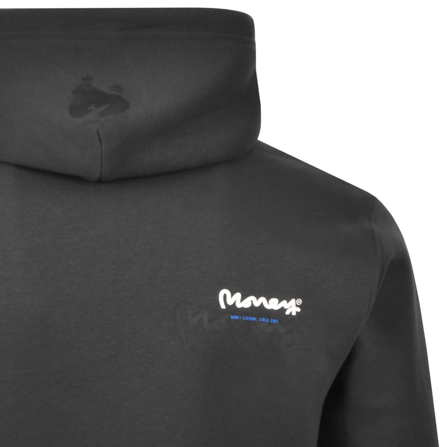 Image number 5 for Money Sig Veneer Hoodie Charcoal Grey