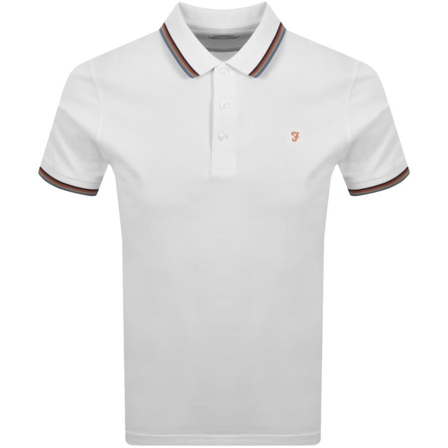 Image number 1 for Farah Elton Polo T Shirt White