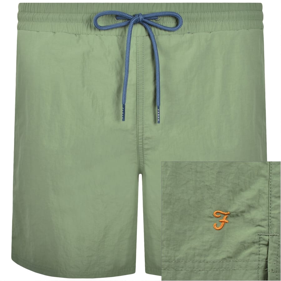 Image number 1 for Farah Colbert Plain Swim Shorts Green