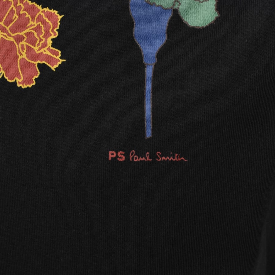 Image number 3 for Paul Smith Carnation Line T Shirt Black