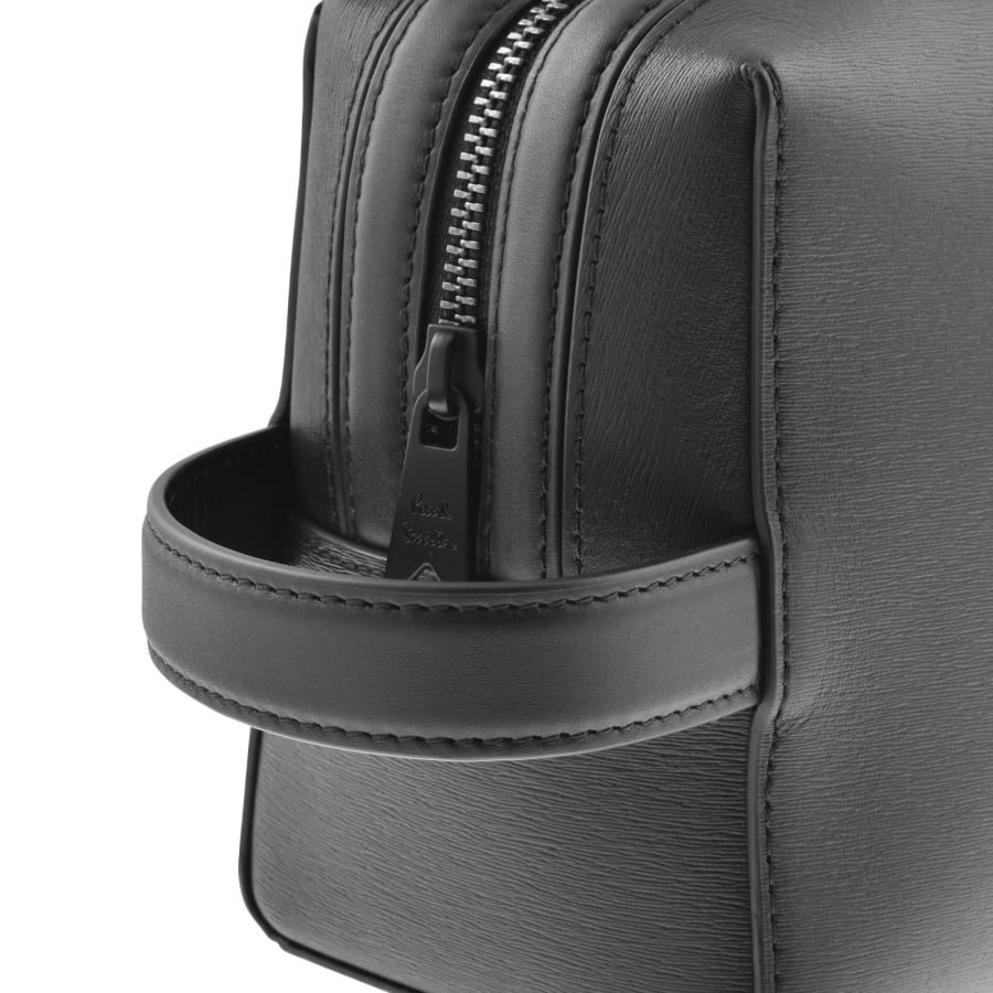 Image number 4 for Paul Smith Leather Wash Bag Black
