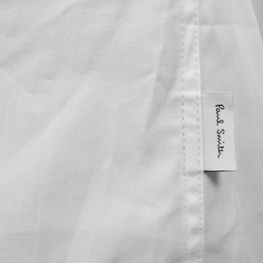 Image number 3 for Paul Smith Embroidered Cuff Shirt White
