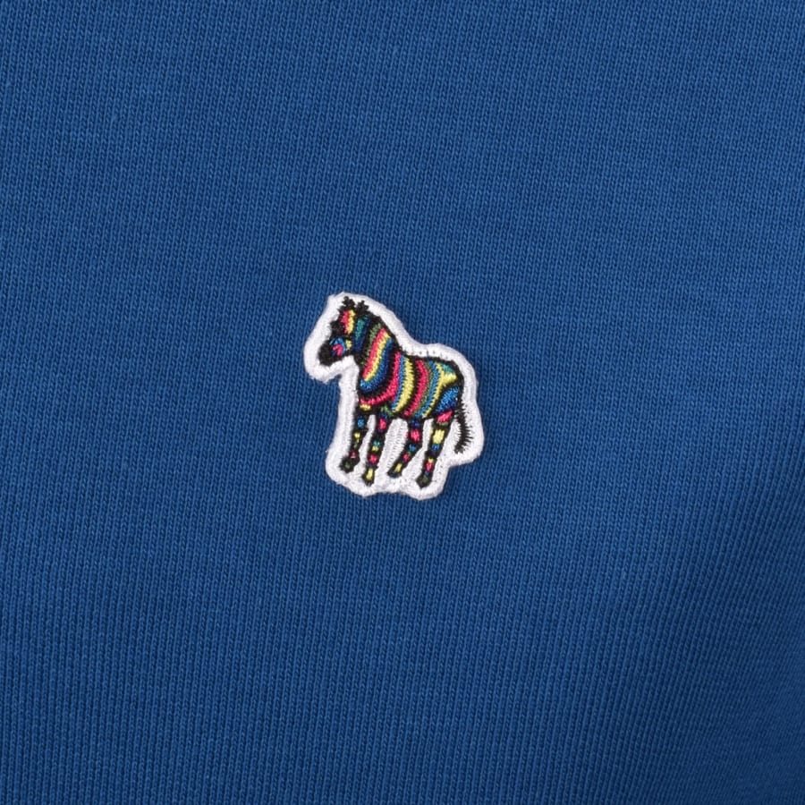 Image number 3 for Paul Smith Half Zip Zebra Sweatshirt Blue