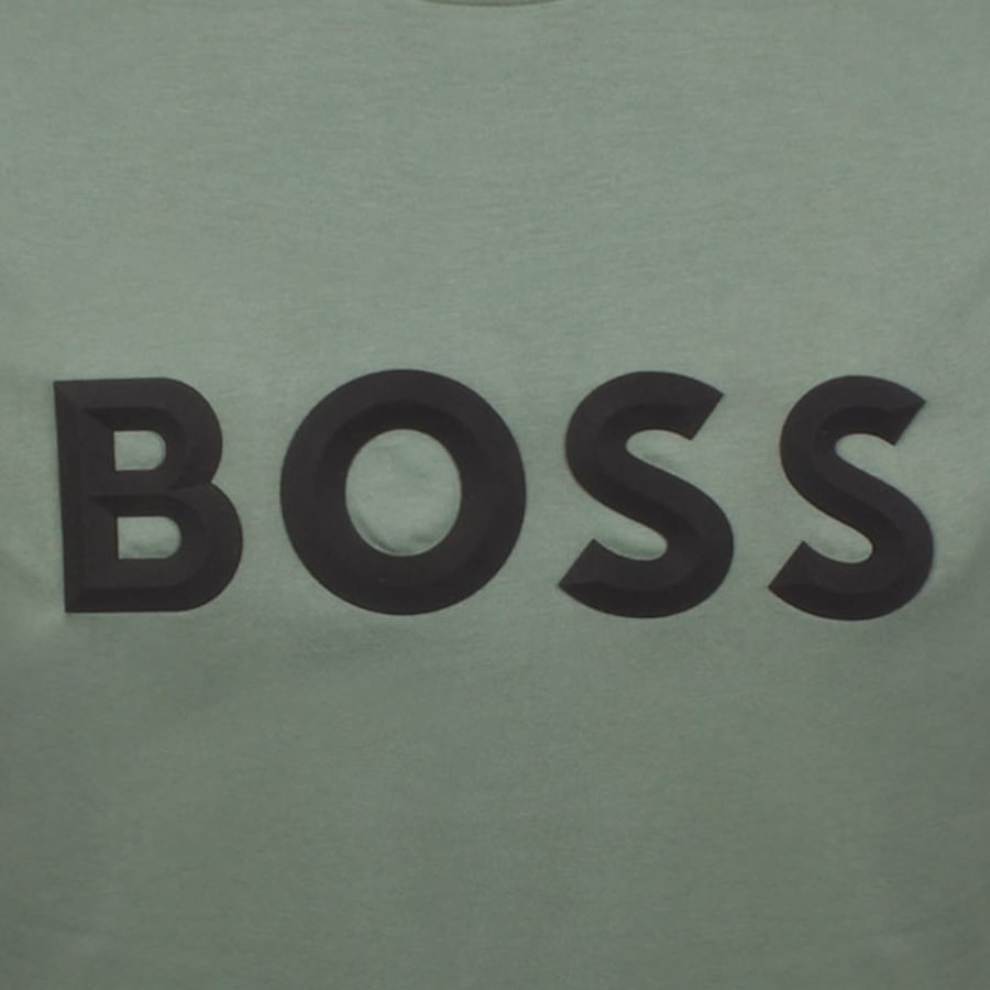 Image number 3 for BOSS Iconic Zone T Shirt Green