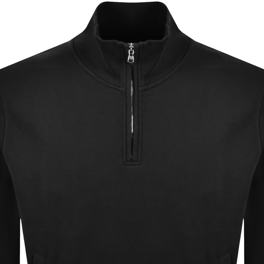 Image number 3 for Sandbanks Quarter Zip Sweatshirt Black