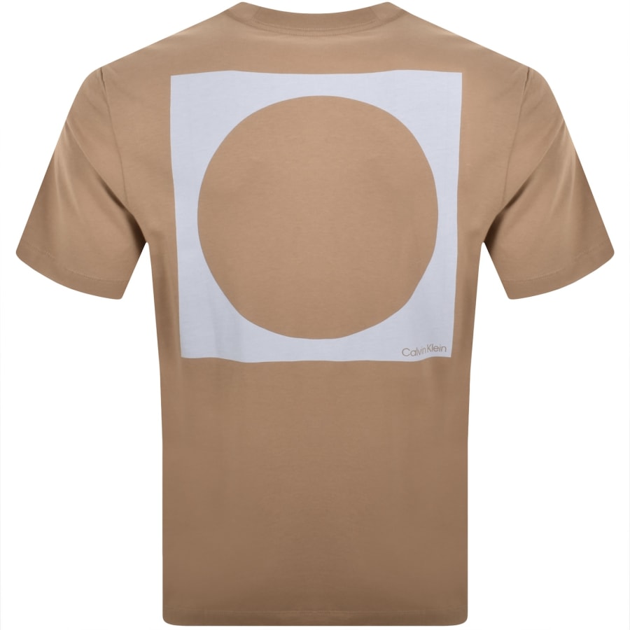 Image number 5 for Calvin Klein Jeans Graphic T Shirt Brown