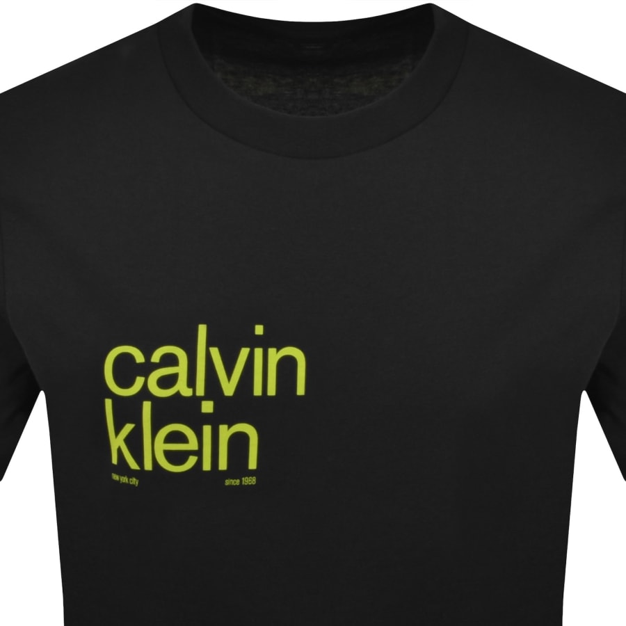 Image number 2 for Calvin Klein Jeans Graphic T Shirt Black