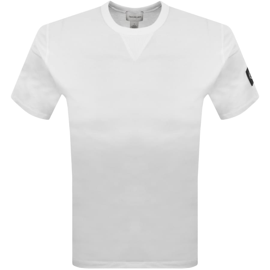 Image number 2 for Calvin Klein Jeans Badge T Shirt White