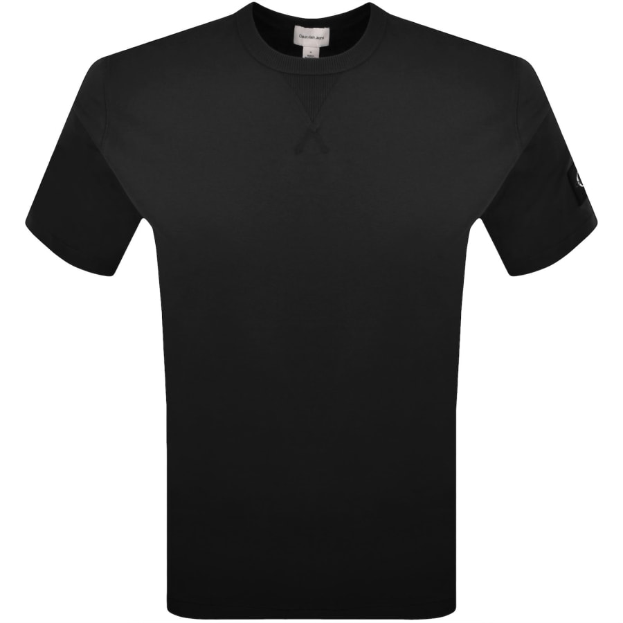 Image number 2 for Calvin Klein Jeans Badge T Shirt Black