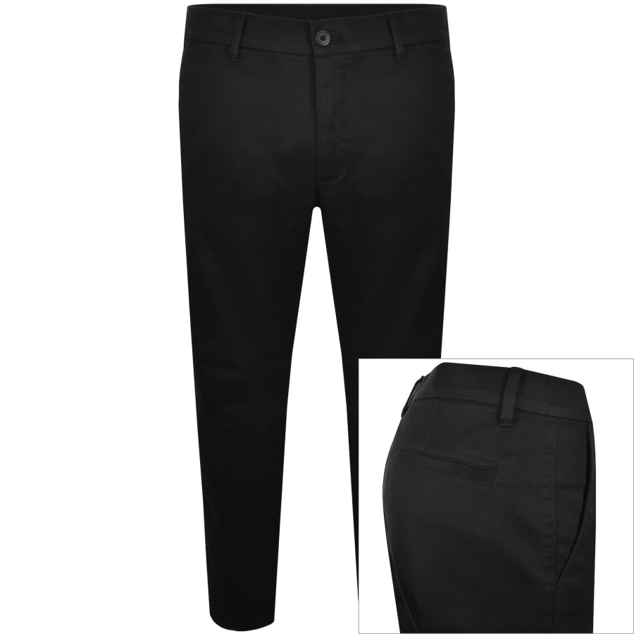 Image number 1 for Calvin Klein Modern Twill Chinos Black