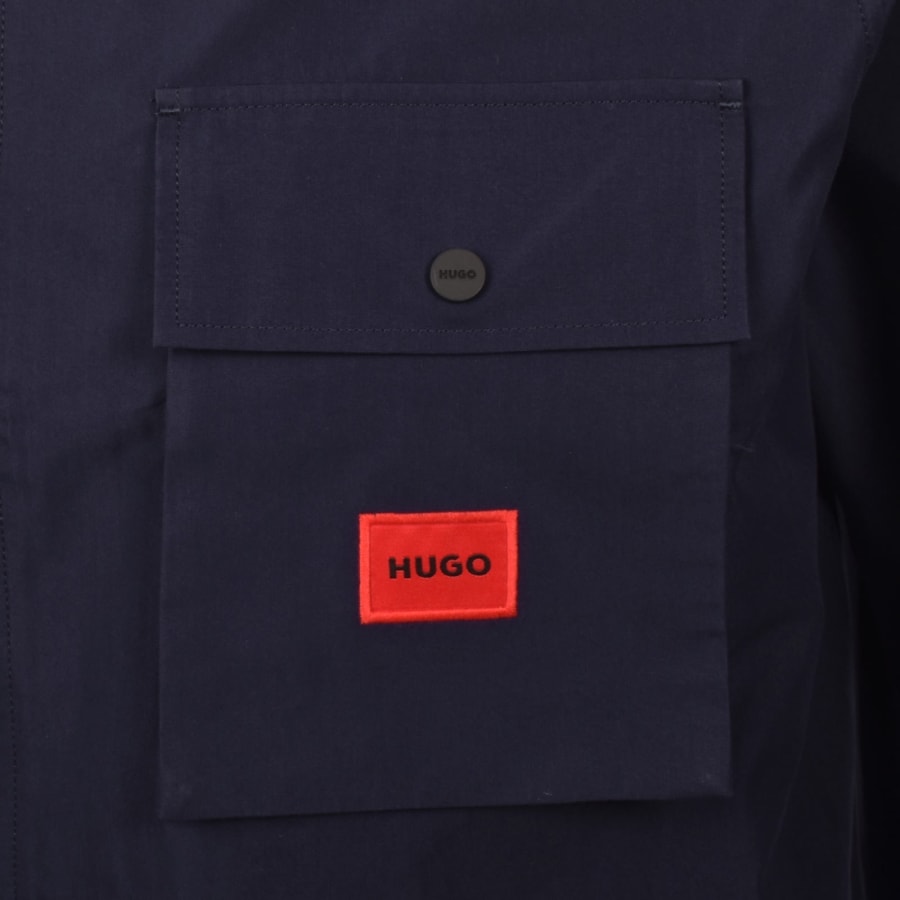 Image number 4 for HUGO Emmond Overshirt Navy