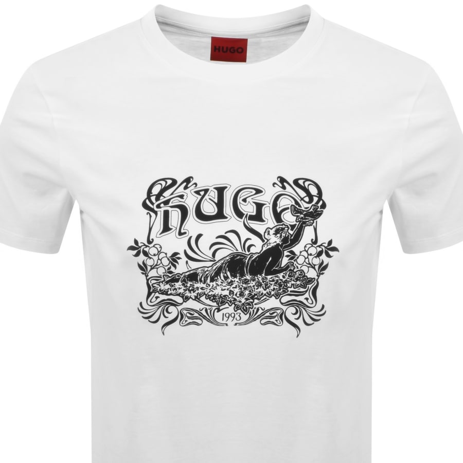 Image number 2 for HUGO Diwom T Shirt White