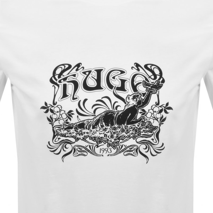 Image number 3 for HUGO Diwom T Shirt White