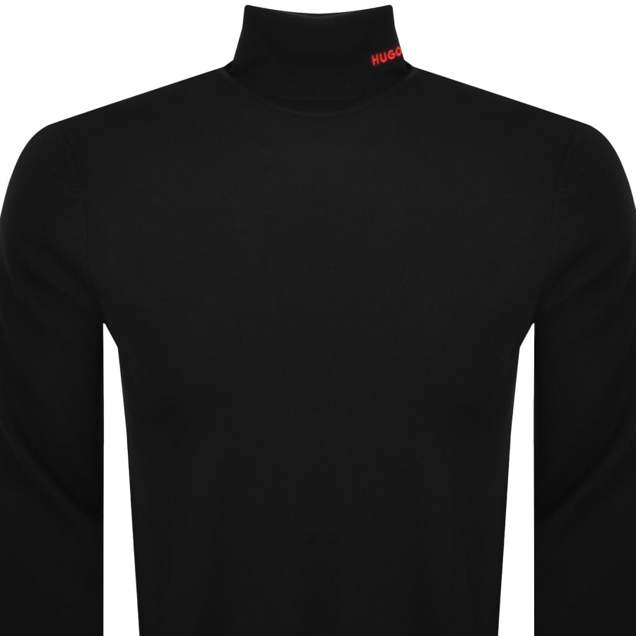 Image number 3 for HUGO San Thomas Knit Jumper Black