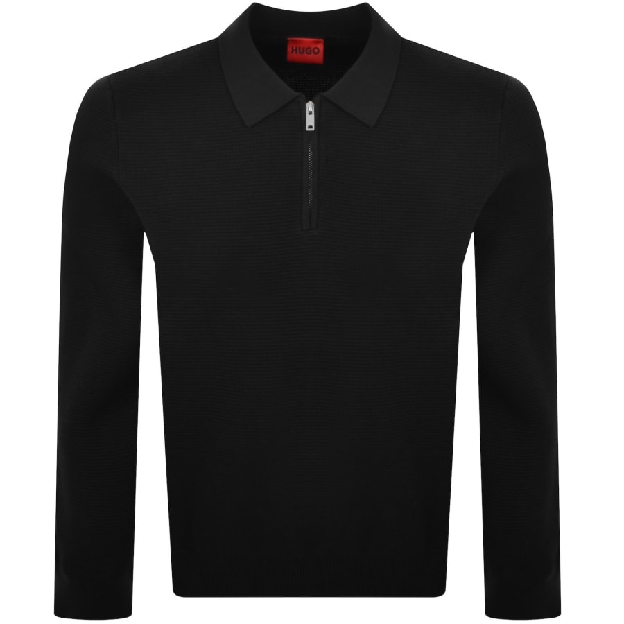 Image number 1 for HUGO San Pauley Knit Jumper Black