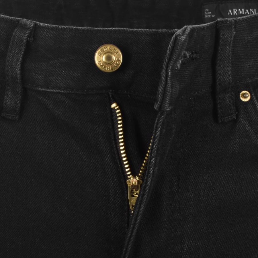 Image number 5 for Armani Exchange J14 Slim Fit Jeans Black