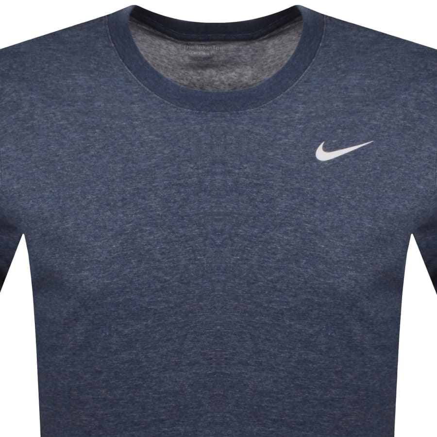 Image number 2 for Nike Training Dri Fit Logo T Shirt Blue