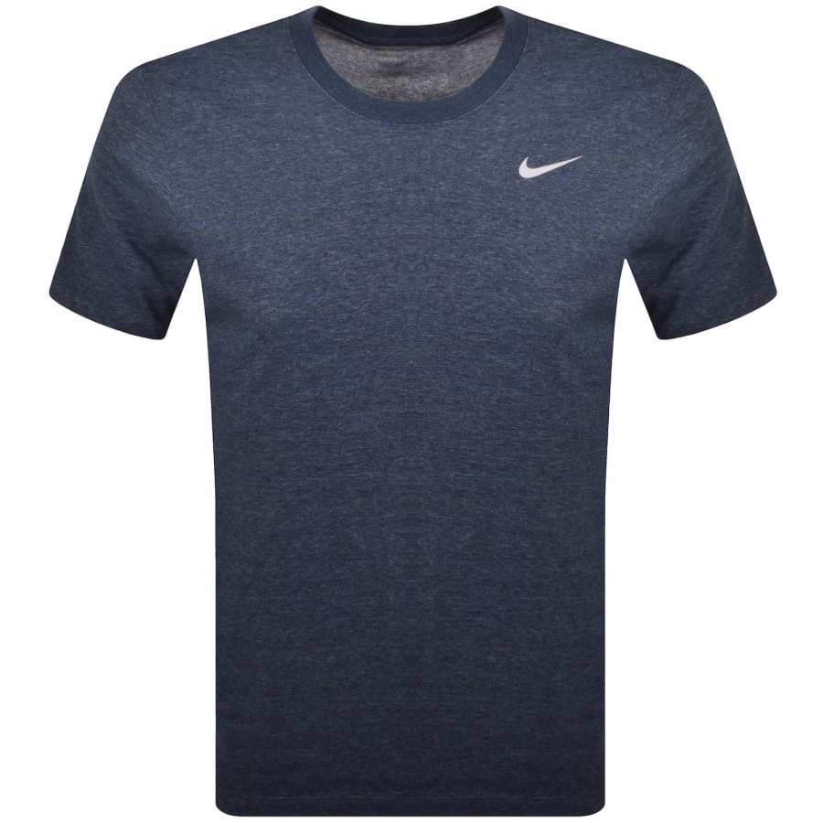 Image number 1 for Nike Training Dri Fit Logo T Shirt Blue