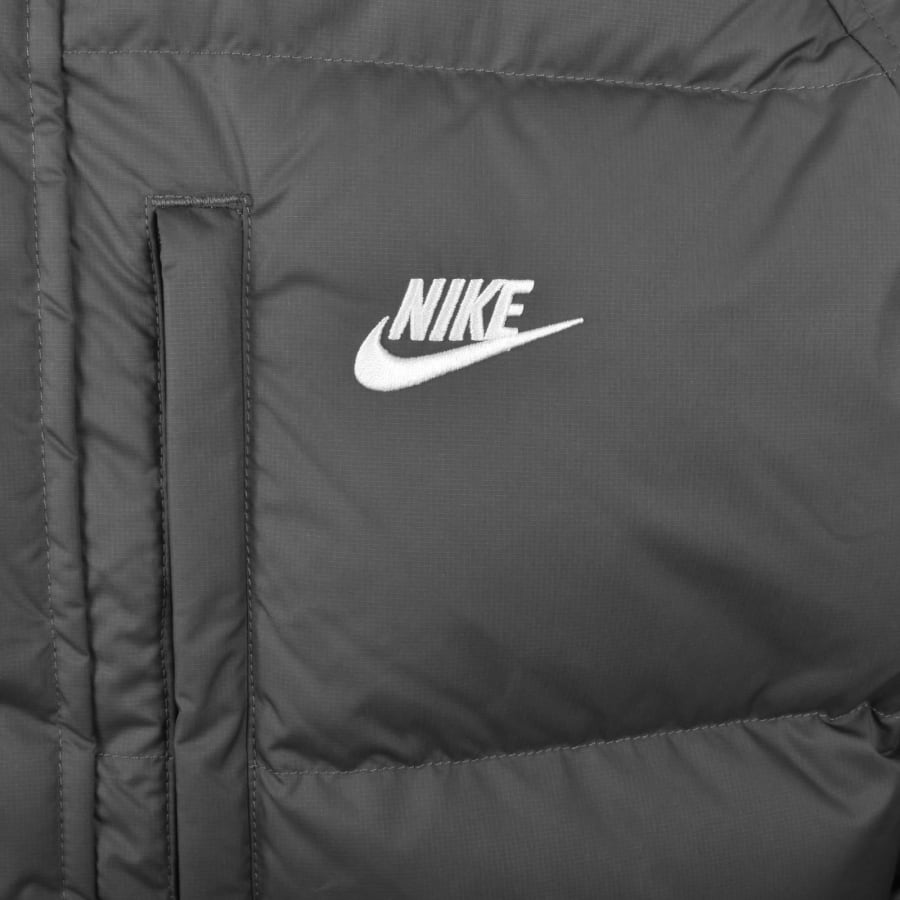 Image number 3 for Nike Therma Fit Parka 650 Jacket Grey