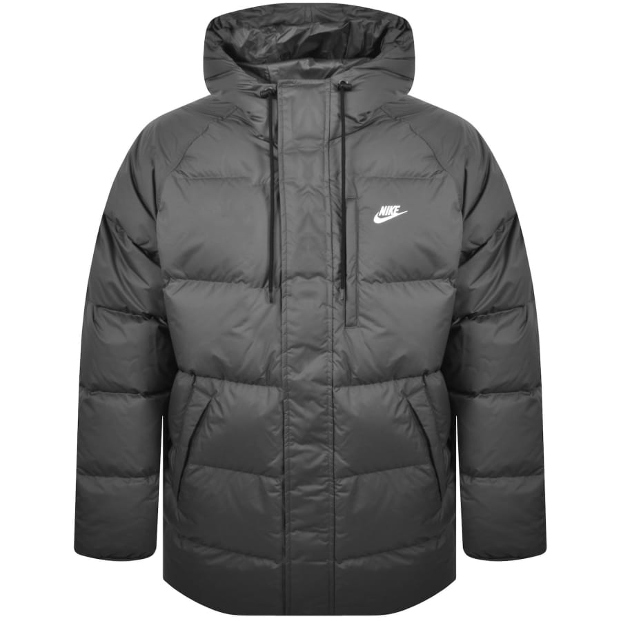 Image number 1 for Nike Therma Fit Parka 650 Jacket Grey