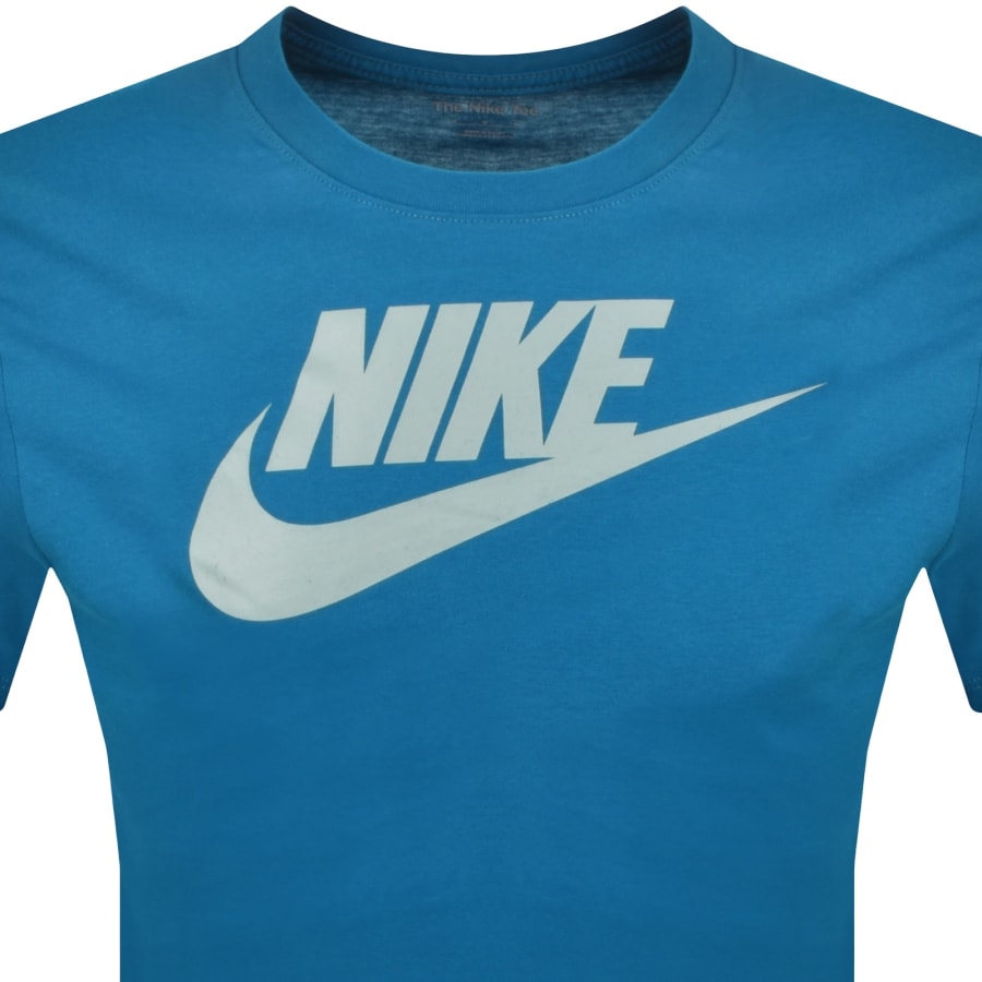 Image number 2 for Nike Icon Futura T Shirt Blue
