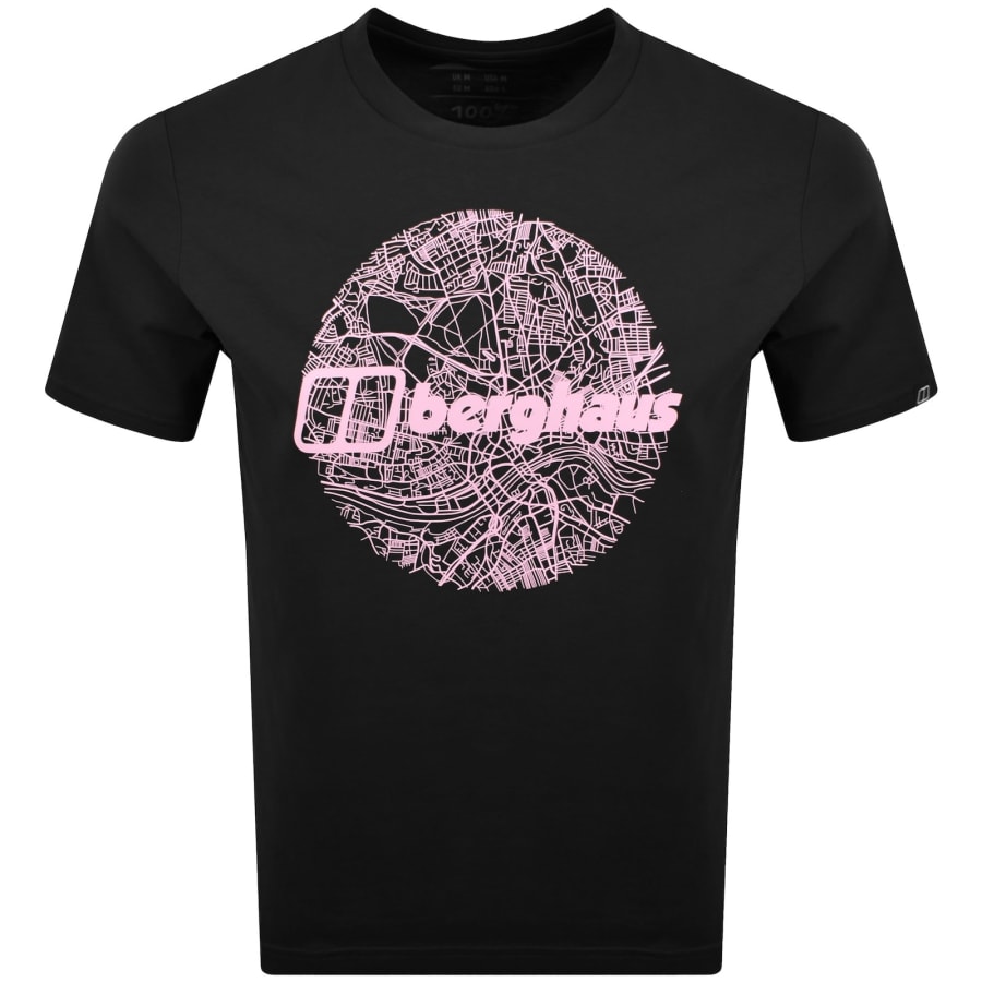 Image number 1 for Berghaus Map Of The Moon T Shirt Black