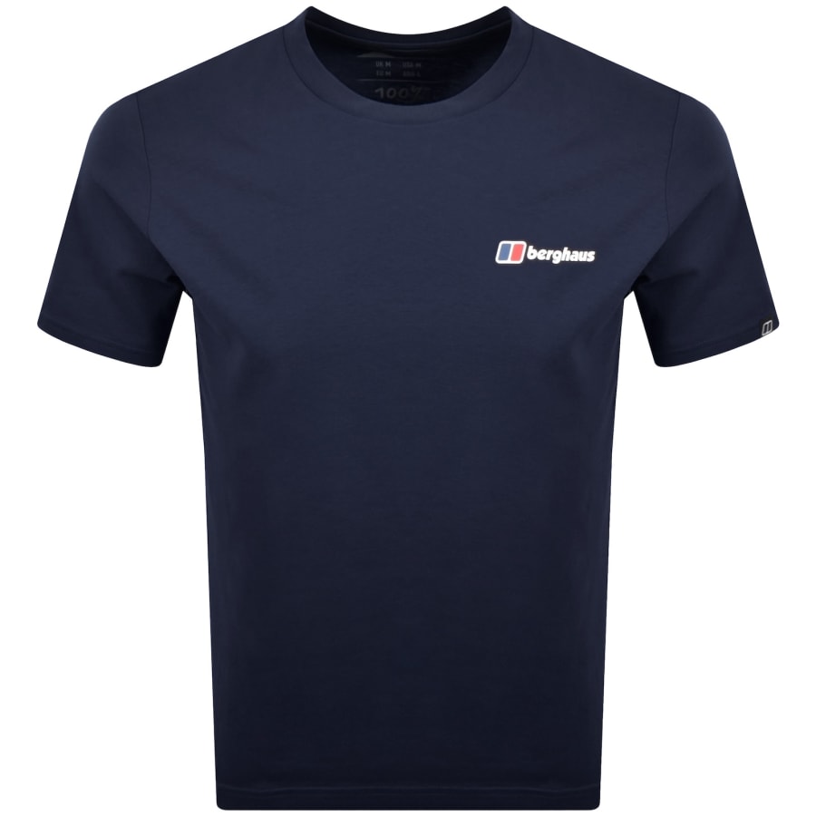 Image number 2 for Berghaus Front And Back Logo T Shirt Blue