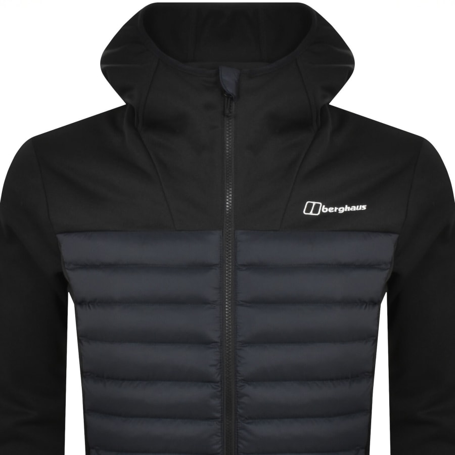 Image number 2 for Berghaus Vaskye Hooded Hybrid Jacket Black