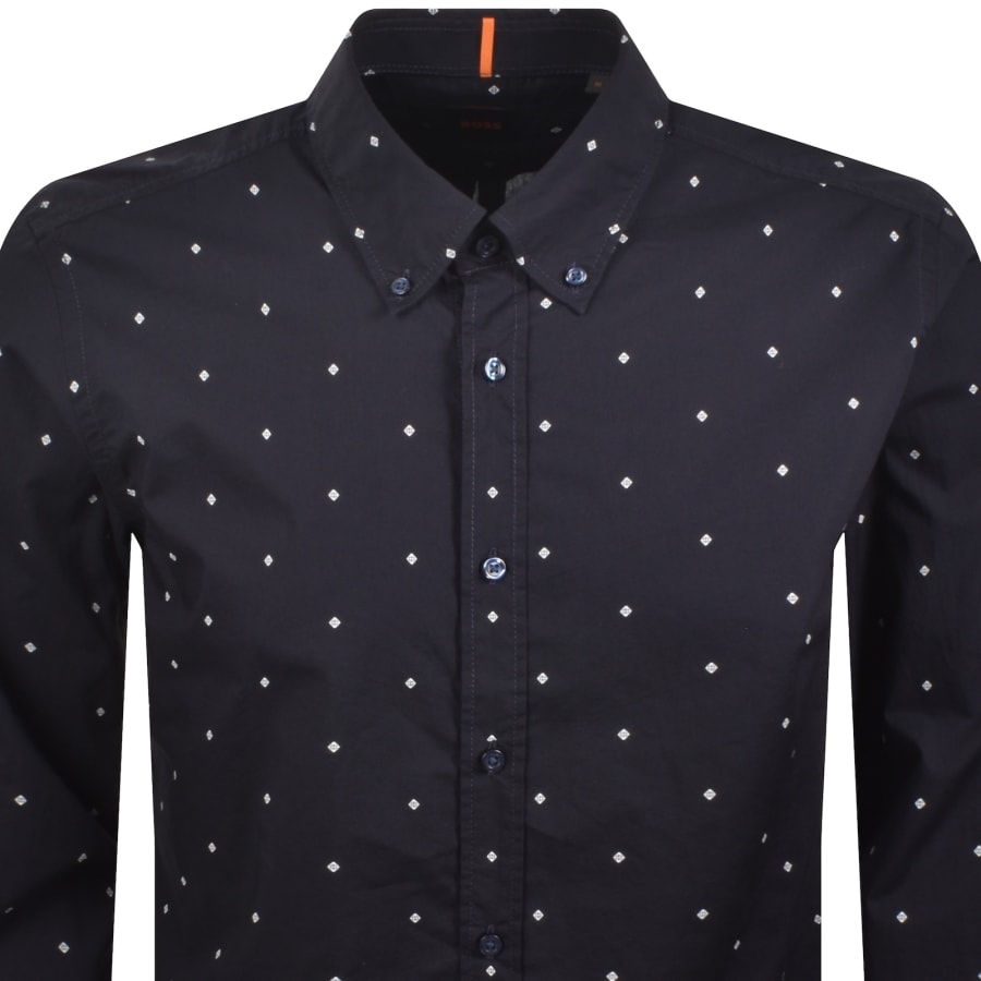 Image number 2 for BOSS Rickert Long Sleeved Shirt Navy