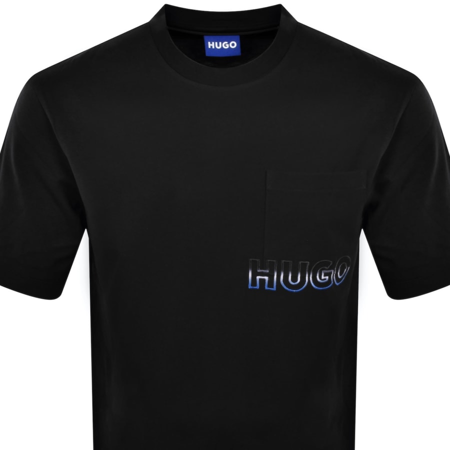 Image number 2 for HUGO Blue Nogoste T Shirt Black