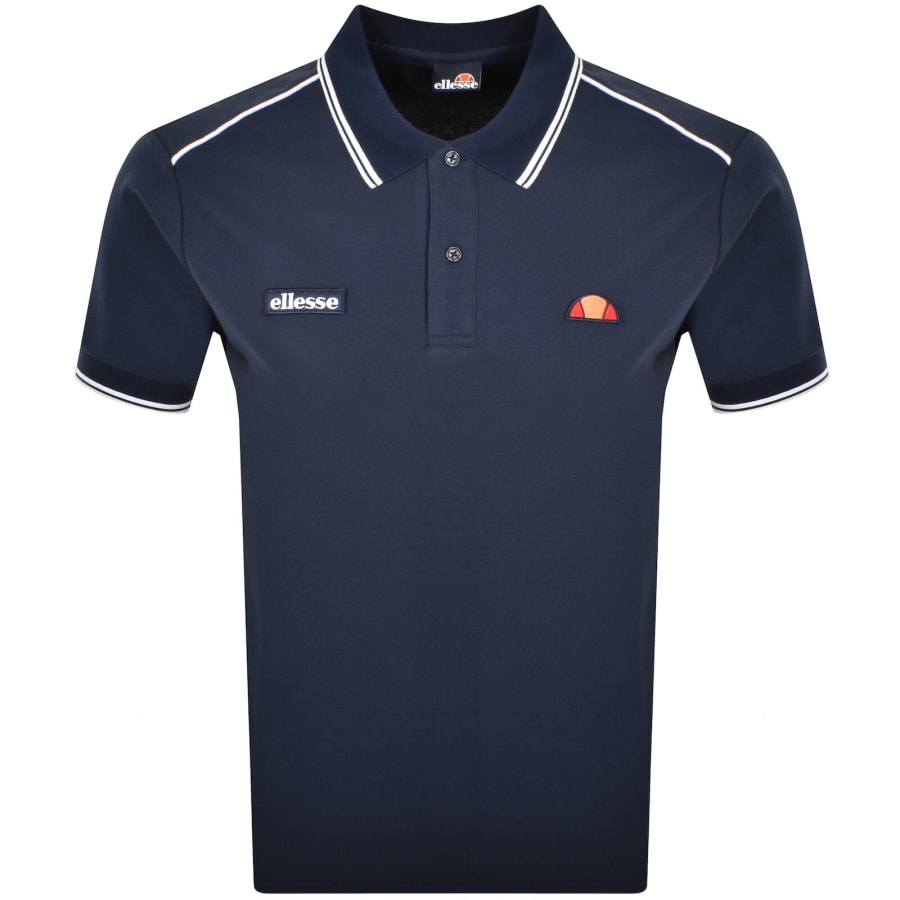 Image number 1 for Ellesse Macchino Polo T Shirt Navy