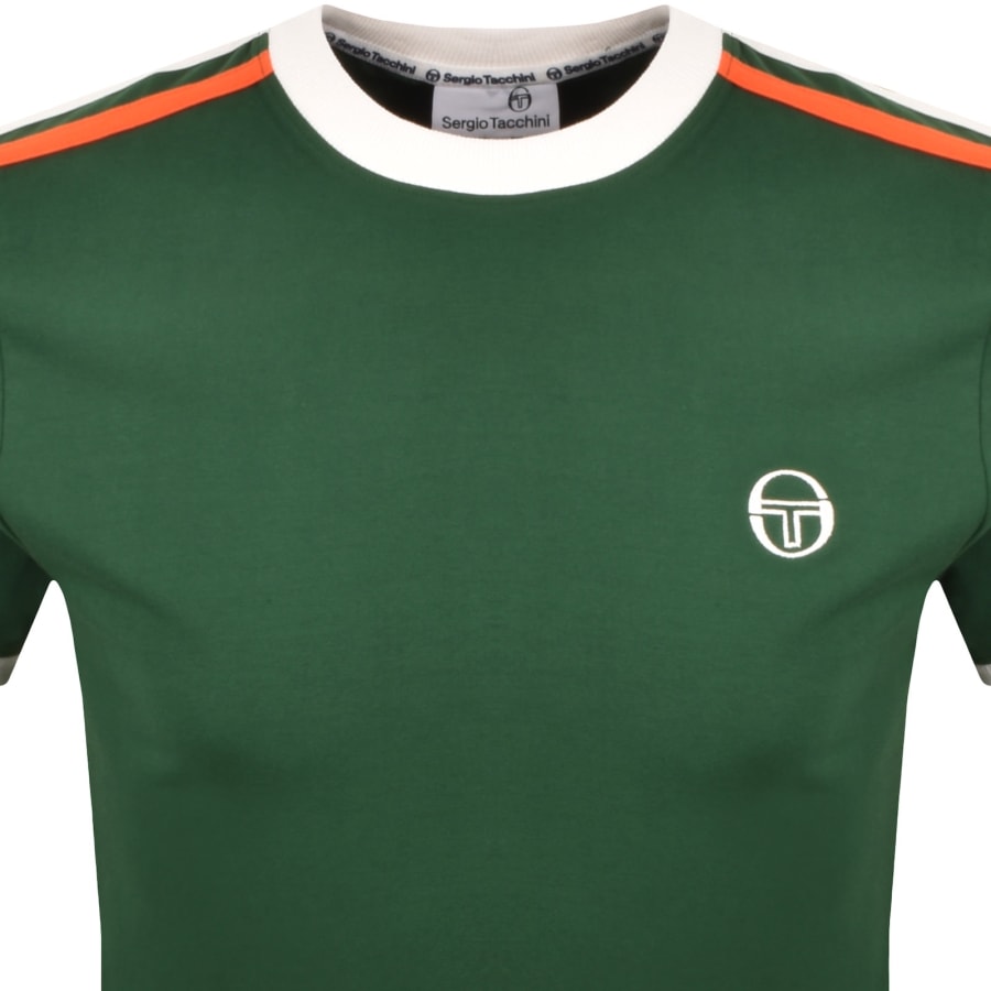 Image number 2 for Sergio Tacchini Triste T Shirt Green
