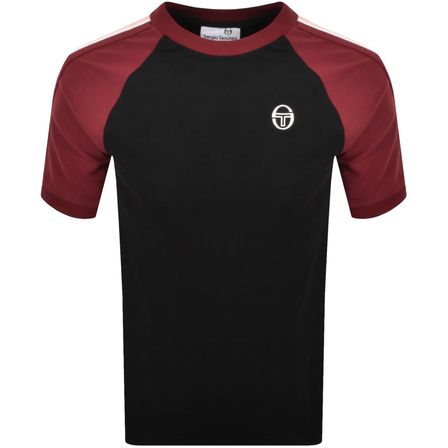 Image number 1 for Sergio Tacchini Ringer T Shirt Black